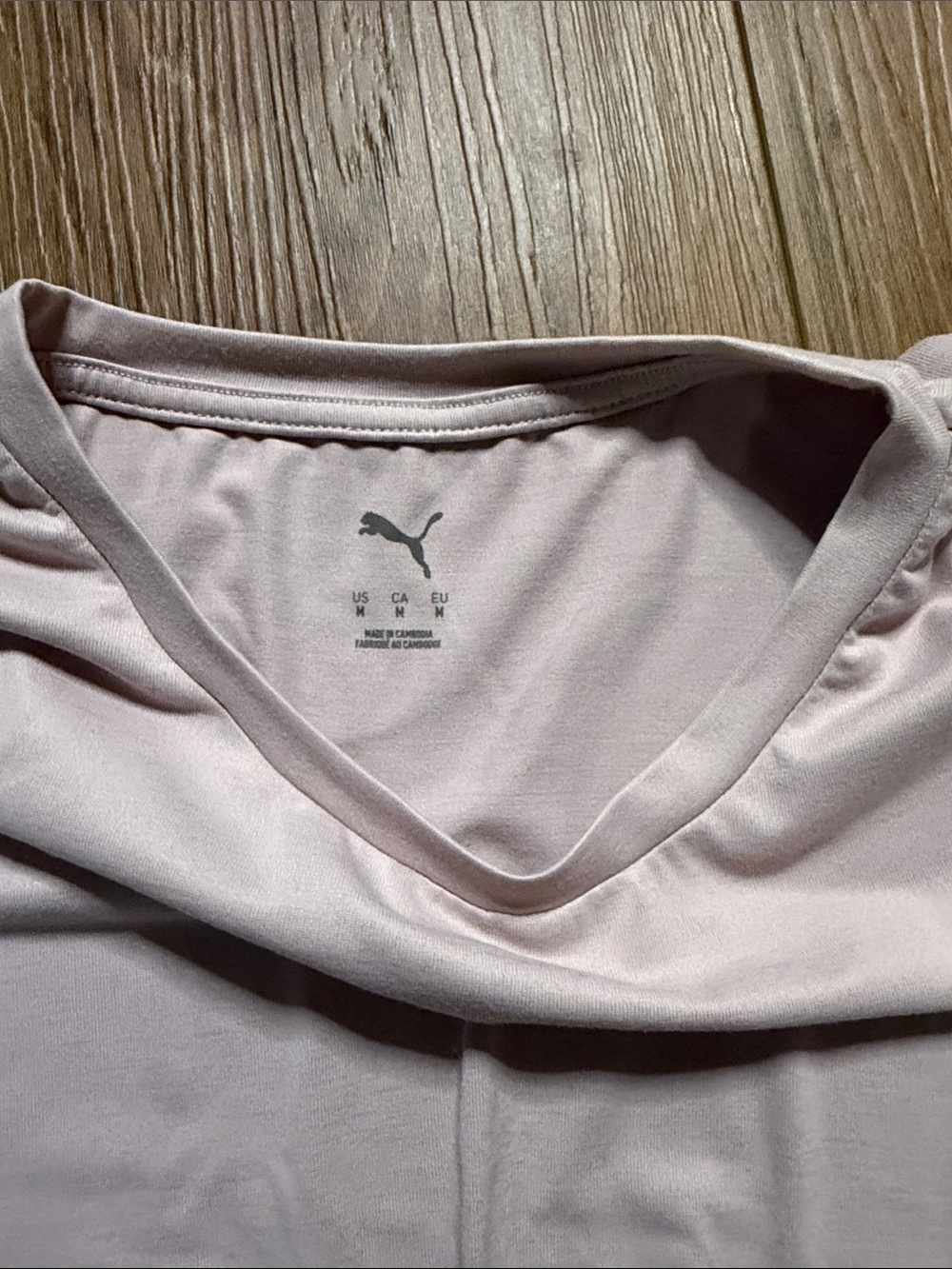 Puma Light Pink Crewneck Short Sleeve Tee